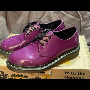 Dr Marten shoes, Air soles, Purple, Us size 5